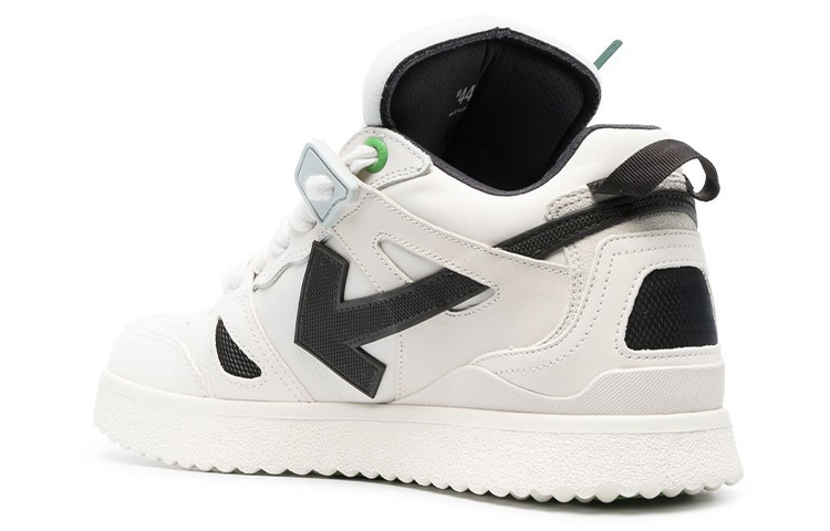 Off-White Mid Top 'Sponge Leather Black and White' 圖 6