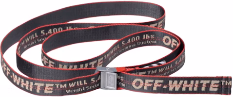 Off-White Mini Industrial Belt Anthracite/Red Off-White Mini Industrial Belt Anthracite/Red