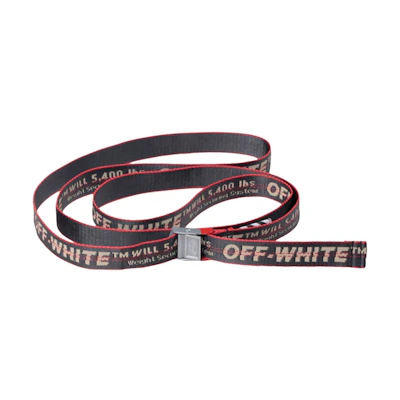 Off-White Mini Industrial Belt Anthracite/Red