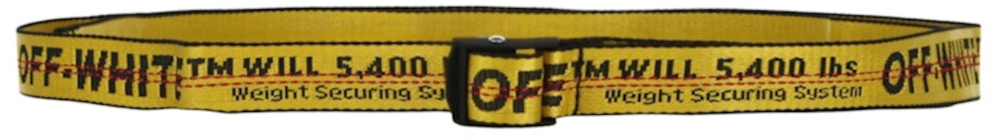 OFF-WHITE Mini Industrial Logo Belt Yellow OFF-WHITE Mini Industrial Logo Belt Yellow