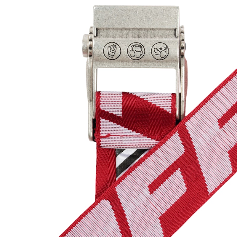 Order 오프화이트 미니 숏 2.0 산업벨트 레드/화이트
