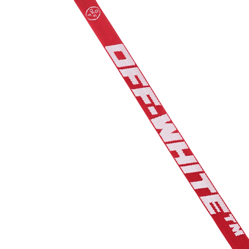 Lookbook 오프화이트 미니 숏 2.0 산업벨트 레드/화이트
