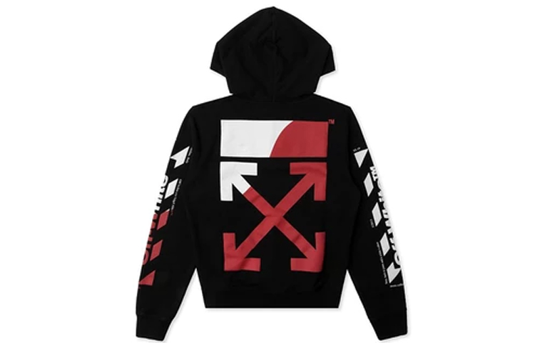 OFF-WHITE Mixed Print Relaxed Fit Sweatshirt Black OMBB034S190030061020