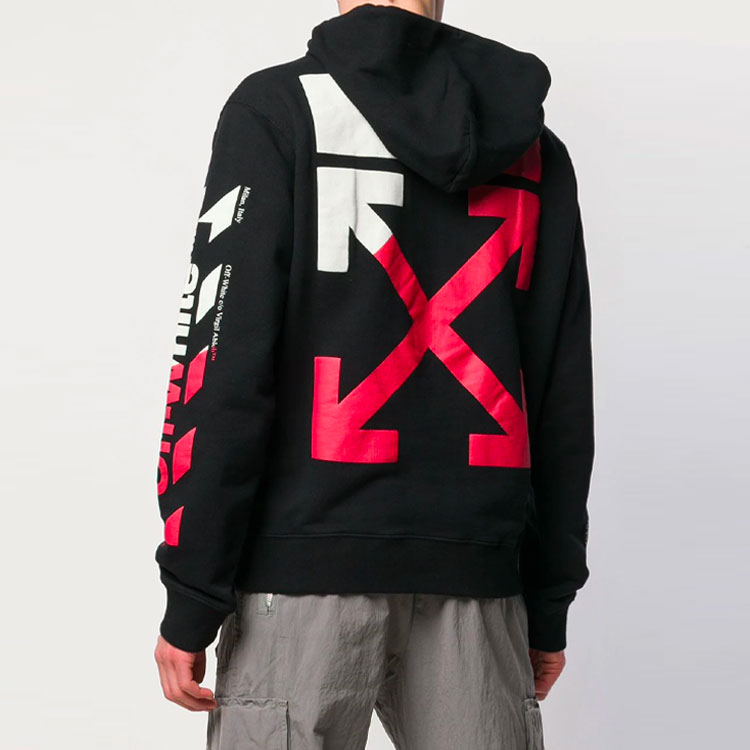 Purchase 오프 화이트 믹스 프린트 릴렉스 핏 스웻셔츠 블랙 OMBB034S190030061020