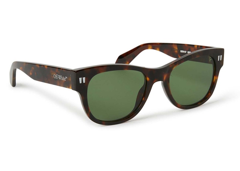 OFF-WHITE Moab Sunglasses Havana/Green (OERI107S24PLA0016055)
