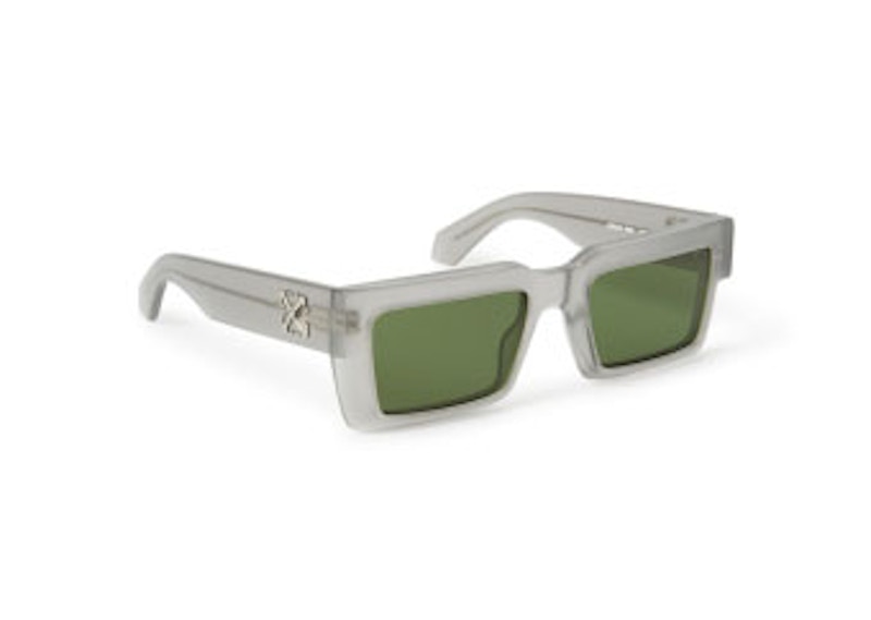 OFF-WHITE Moberly Square Sunglasses Grey/Green (OERI114S24PLA0010855-FR)