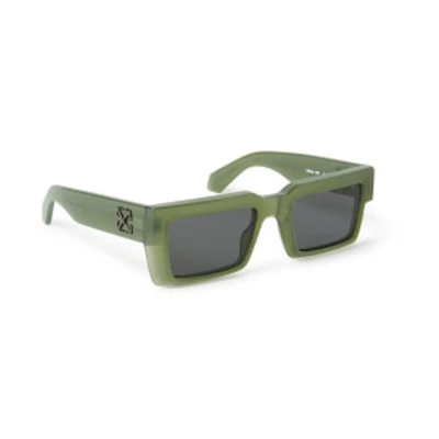 OFF-WHITE Moberly Square Sunglasses Olive/Dark Grey (OERI114S24PLA0015707-FR)