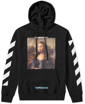 OFF-WHITE Mona Lisa C/O Virgil Abloh Sweatshirt Longgar Hitam OMBB029S180030121001 Order OFF-WHITE Mona Lisa C/O Virgil Abloh Sweatshirt Longgar Hitam OMBB029S180030121001