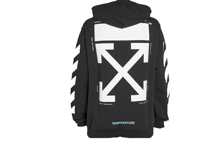 Lookbook OFF-WHITE 黑色Mona Lisa C/O Virgil Abloh寬版衛衣 OMBB029S180030121001