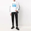 Lookbook Sudadera Gráfica Mona Lisa OFF-WHITE SS21 Blanca - Corte Estándar. OMBB037R21FLE0010110
