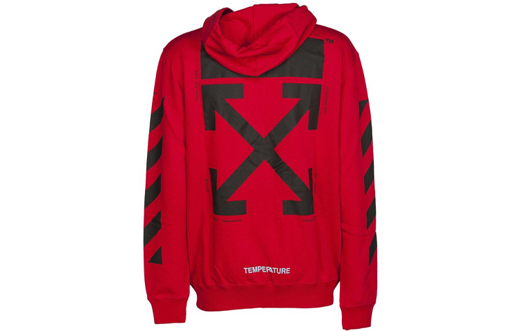 Lookbook OFF-WHITE 男款紅色蒙娜麗莎印花長袖上衣 OMBB029S180030122010