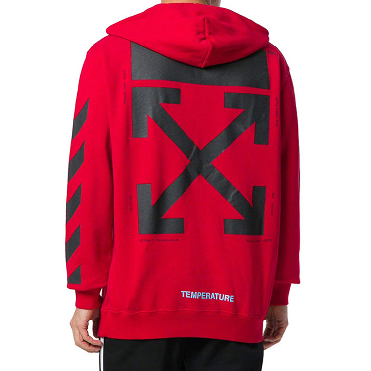 Purchase OFF-WHITE 男款紅色蒙娜麗莎印花長袖上衣 OMBB029S180030122010