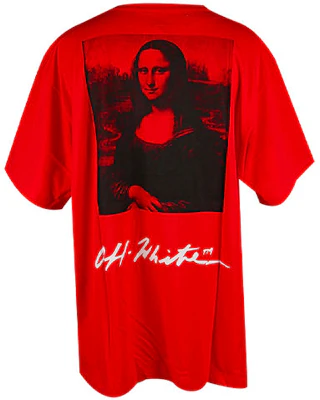 OFF-WHITE 莫娜丽莎 SS19 红色图案短袖T恤 OMAA038S191850052010 Buy OFF-WHITE 莫娜丽莎 SS19 红色图案短袖T恤 OMAA038S191850052010