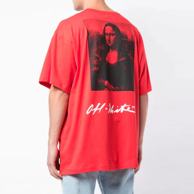 OFF-WHITE 莫娜丽莎 SS19 红色图案短袖T恤 OMAA038S191850052010 Purchase OFF-WHITE 莫娜丽莎 SS19 红色图案短袖T恤 OMAA038S191850052010