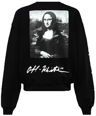 Off-White Mona Lisa SS19 Crewneck Sweatshirt Hitam OMBA035S190030051020 Lookbook Off-White Mona Lisa SS19 Crewneck Sweatshirt Hitam OMBA035S190030051020