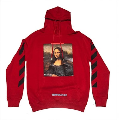 Off-White Mona Lisa Temperature Hoodie Red Buy Off-White Mona Lisa Temperature Hoodie Red
