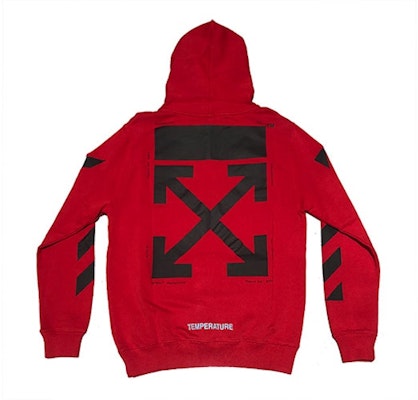 Off-White Mona Lisa Temperature Hoodie Red Order Off-White Mona Lisa Temperature Hoodie Red
