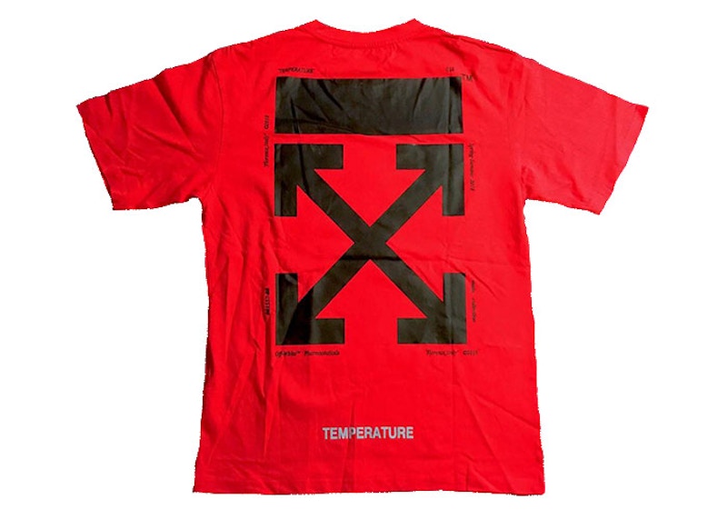 OFF-WHITE Mona Lisa Temperature Tee Red 圖 2