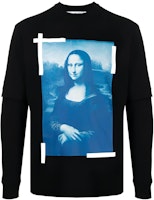 OFF-WHITE Monalisa Graphic Long Sleeve T-Shirt Black OMAB068C99JER0011045BLACK OFF-WHITE Monalisa Graphic Long Sleeve T-Shirt Black OMAB068C99JER0011045BLACK