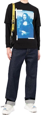OFF-WHITE 蒙娜丽莎图案长袖T恤 黑色 OMAB068C99JER0011045BLACK Purchase OFF-WHITE 蒙娜丽莎图案长袖T恤 黑色 OMAB068C99JER0011045BLACK