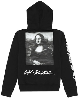Off-White Monalisa Graphic Print Hoodie Black/White Order Off-White Monalisa Graphic Print Hoodie Black/White