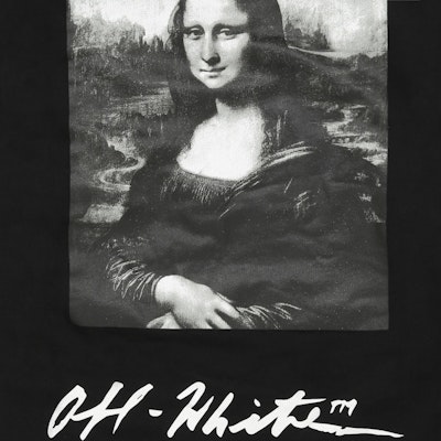 Off-White Monalisa Graphic Print Hoodie Black/White Lookbook Off-White Monalisa Graphic Print Hoodie Black/White