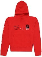 Off-White Monalisa Graphic Print Hoodie Red/Black/White Off-White Monalisa Graphic Print Hoodie Red/Black/White