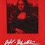 Lookbook Off-White Monalisa Hoodie Cetakan Grafik Merah/Hitam/Putih