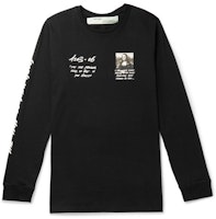 Off-White Monalisa Graphic Print L/S Tee Black/White/Grey Off-White Monalisa Graphic Print L/S Tee Black/White/Grey
