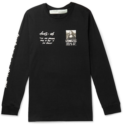 Off-White 蒙娜丽莎图案长袖T恤 黑/白/灰 Buy Off-White 蒙娜丽莎图案长袖T恤 黑/白/灰