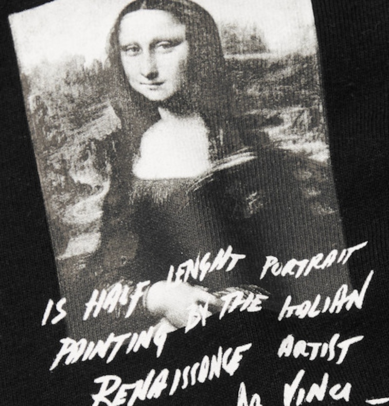 Order 오프화이트 모나리자 그래픽 긴팔 티셔츠 (블랙/화이트/그레이) 
