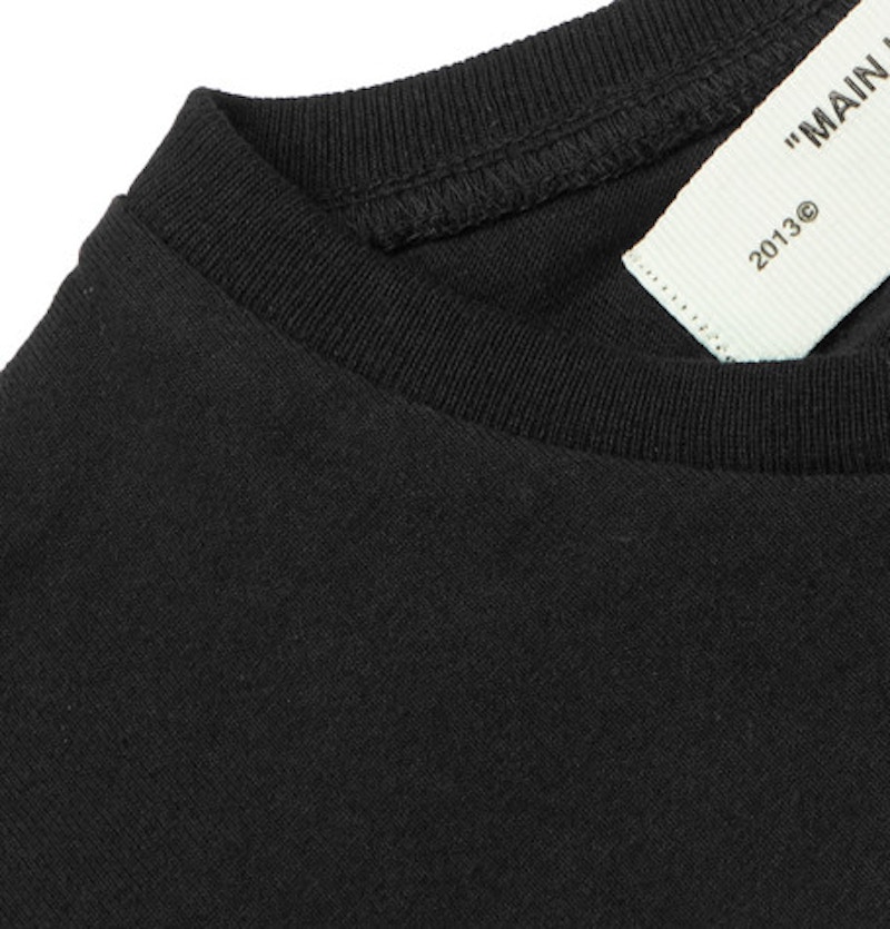 Lookbook 오프화이트 모나리자 그래픽 긴팔 티셔츠 (블랙/화이트/그레이) 
