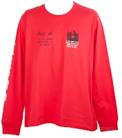 Off-White Monalisa Graphic Print L/S Tee Red/Black Off-White Monalisa Graphic Print L/S Tee Red/Black