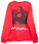 Order Off-White Camiseta Larga Roja/Negra con Estampado Gráfico Monalisa