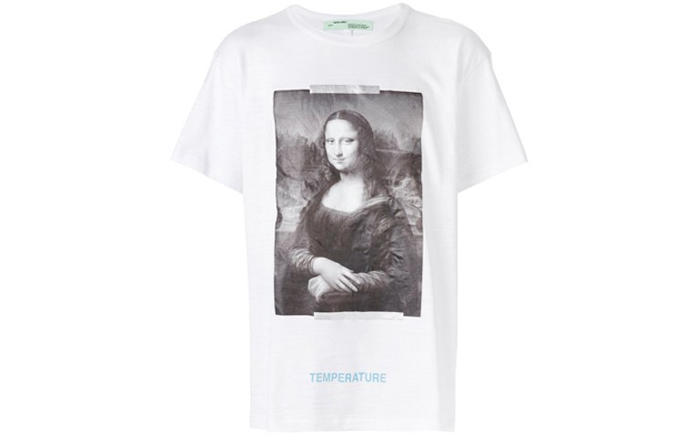 OFF-WHITE Monalisa Graphic Print Short Sleeve T-Shirt White () OMAA002S180010120110 圖 2