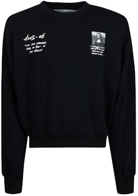 Off-White Monalisa Graphic Print Sweatshirt Black/White Buy Off-White Monalisa Graphic Print Sweatshirt Black/White