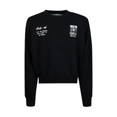 Off-White Monalisa Graphic Print Sweatshirt Black/White
