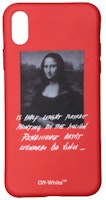 Off-White Monalisa iPhone X Case (SS19) Red/Black/White Off-White Monalisa iPhone X Case (SS19) Red/Black/White