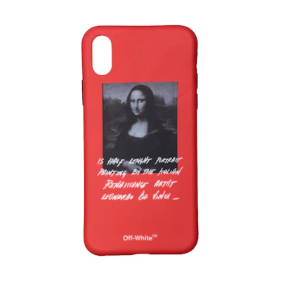 Off-White Monalisa iPhone X Case (SS19) Red/Black/White