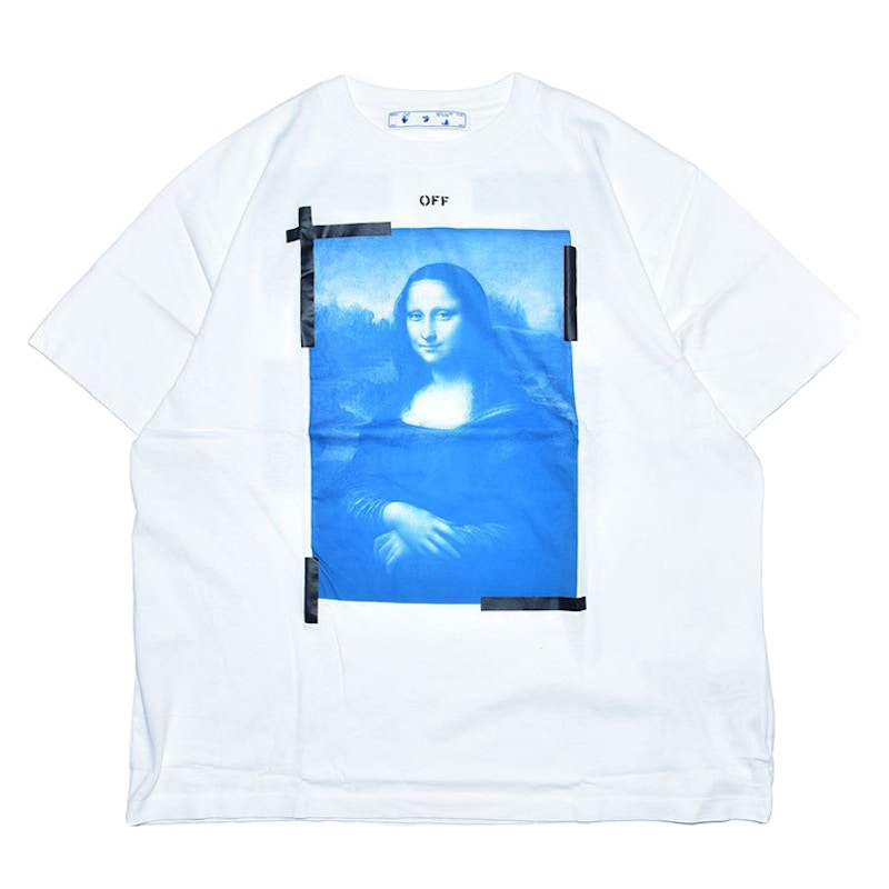 Buy 오프화이트 모나리자 티셔츠 (화이트) OMAA038R21JER0010110