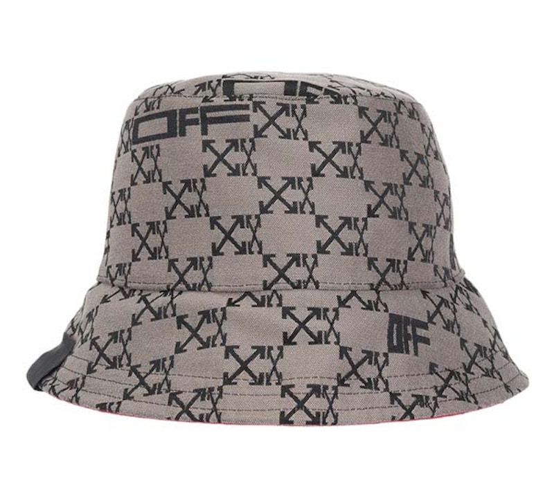 Buy OFF-WHITE Topi Bucket Monogram Reversible Coklat/Fuchsia