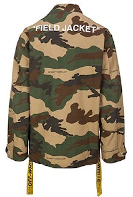 オフホワイト マルチポケット イエローストラップ カモ ユーティリティジャケット OMEL003E180260109901 Lookbook オフホワイト マルチポケット イエローストラップ カモ ユーティリティジャケット OMEL003E180260109901