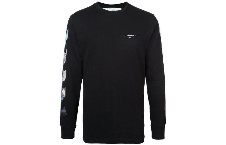 Order Off-White Multicolor Arrows Printed Hoodie Black OMAB001R191850121088