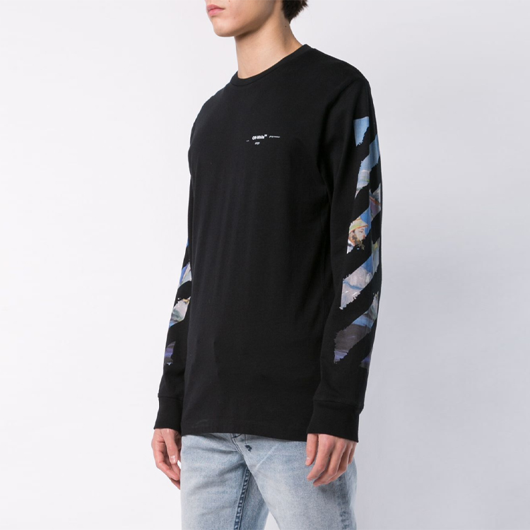 Shop Off-White Multicolor Arrows Printed Hoodie Black OMAB001R191850121088