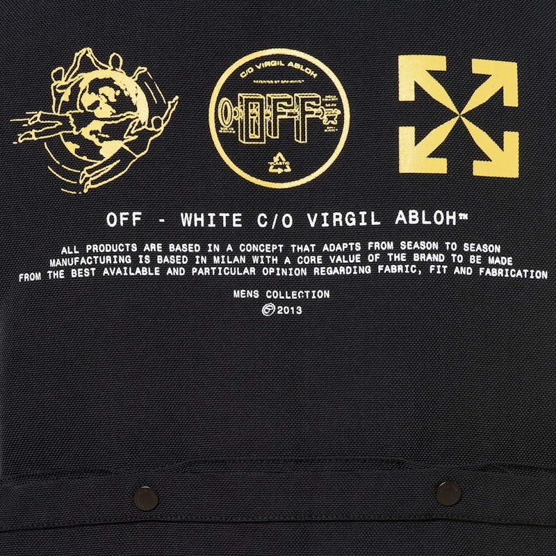 Order Rompi Multipocket Off-White Hitam/Kuning