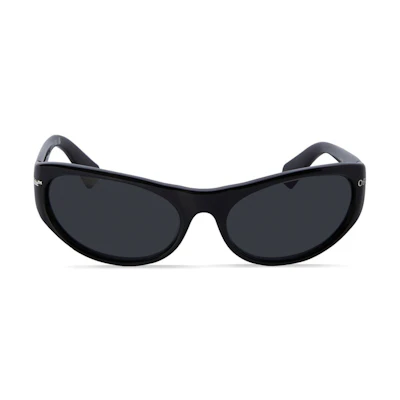 OFF-WHITE Napoli Oval Sunglasses Black (OERI094F23PLA0011007)