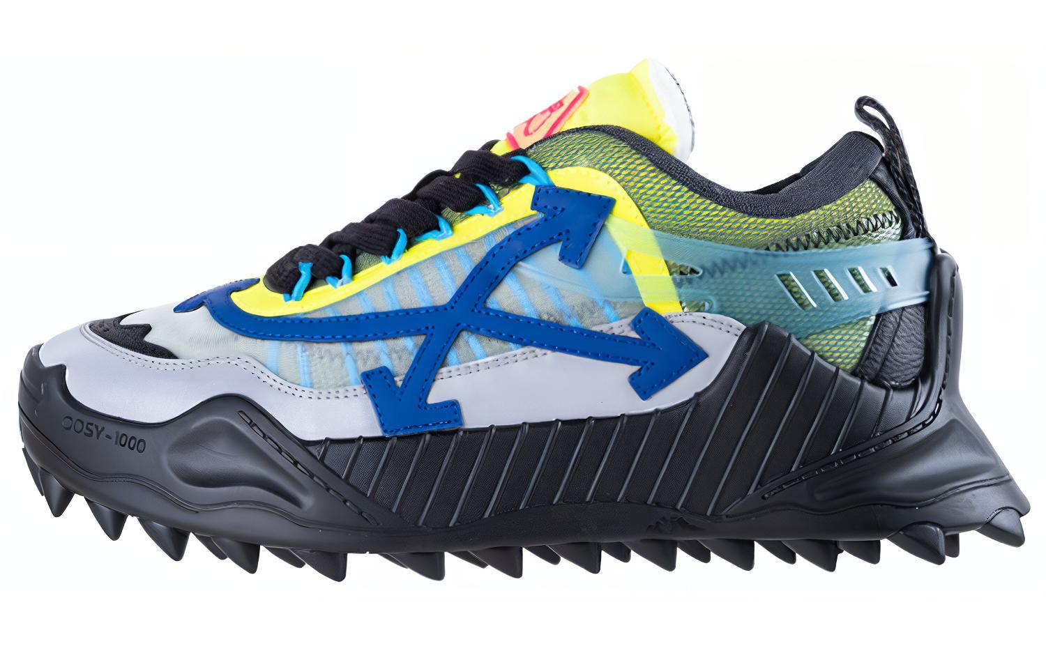 Off-White Net Sports Shoes Blue OMIA139E20FAB001JW