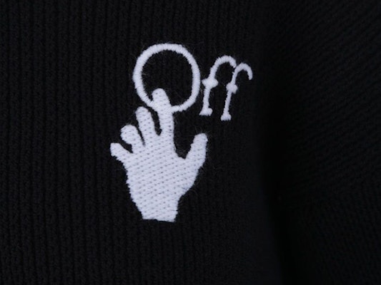 Off-White New Logo Knit Sweater Black/White Lookbook Off-White New Logo Knit Sweater Black/White