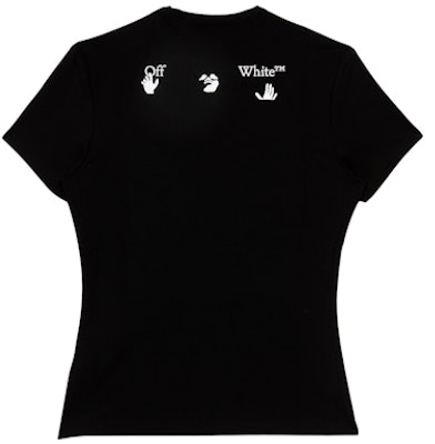 Off-White New Logo Womens T-Shirt Black/White Order Off-White New Logo Womens T-Shirt Black/White