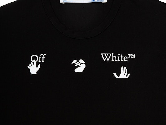 Off-White New Logo Womens T-Shirt Black/White Lookbook Off-White New Logo Womens T-Shirt Black/White